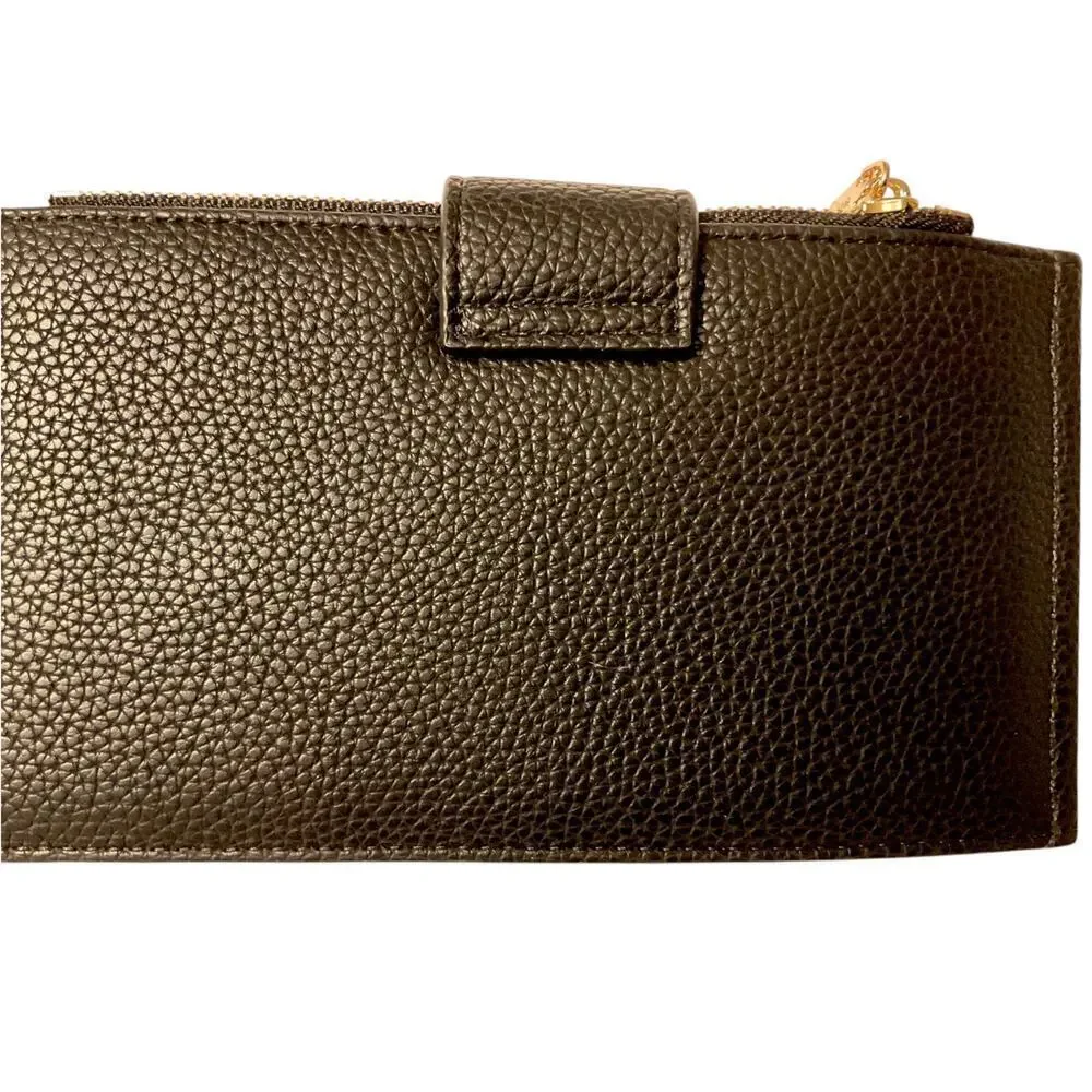 Bostanten Black Pebble Leather Wallet & Card Holder | NEW